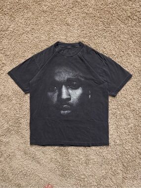 Pop Smoke Faded Washed Black Faith Double Sided T Shirt Men’s Size Medium RARE